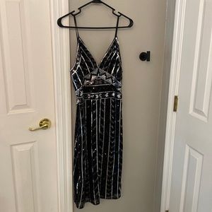 Black sequins dress